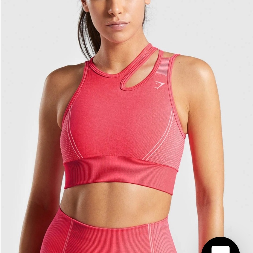 GYMSHARK Ultra Seamless Sports Bra (PINK)